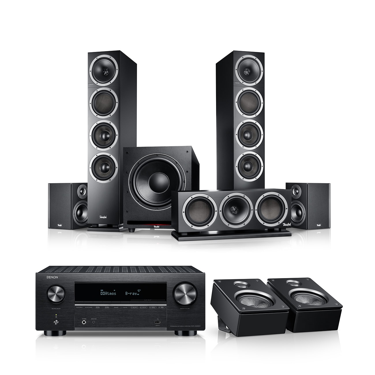 THEATER 500 Surround + DENON X3800H für Dolby Atmos 