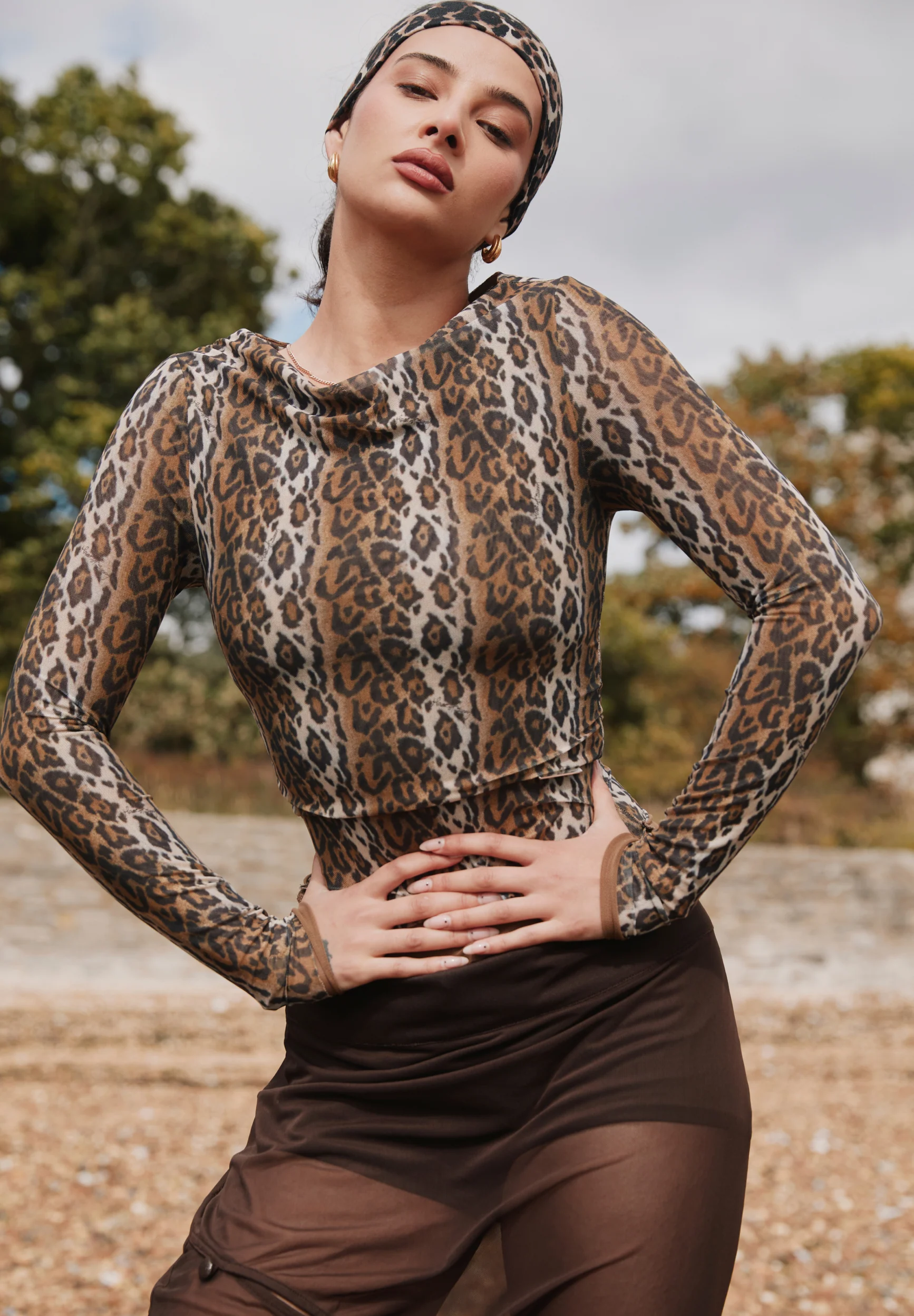 LEOPARD MULTI LAYERED LONG SLEEVE