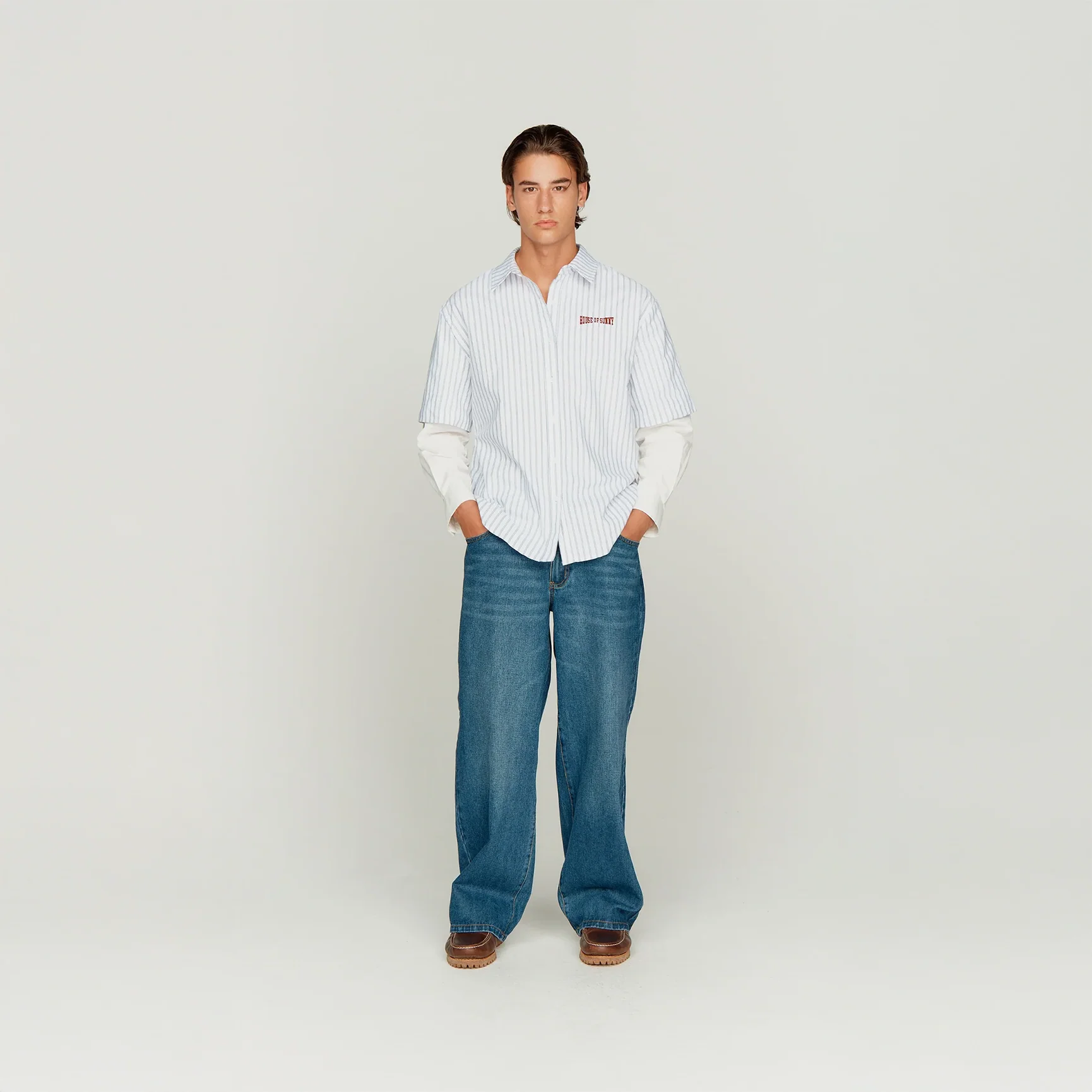 DOUBLE LAYERED BUTTON DOWN