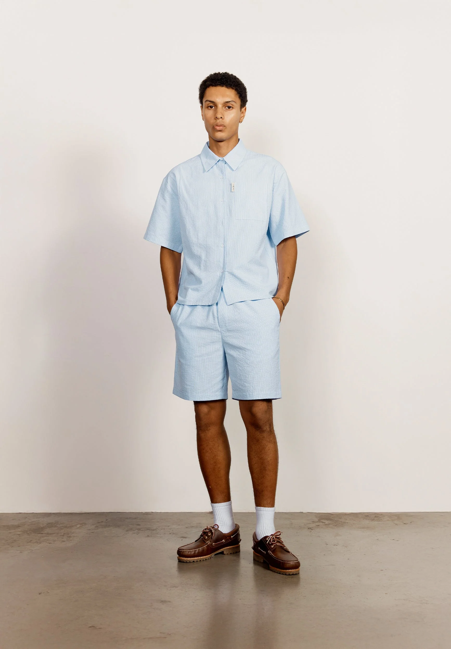 SEERSUCKER BOX FIT SHIRT