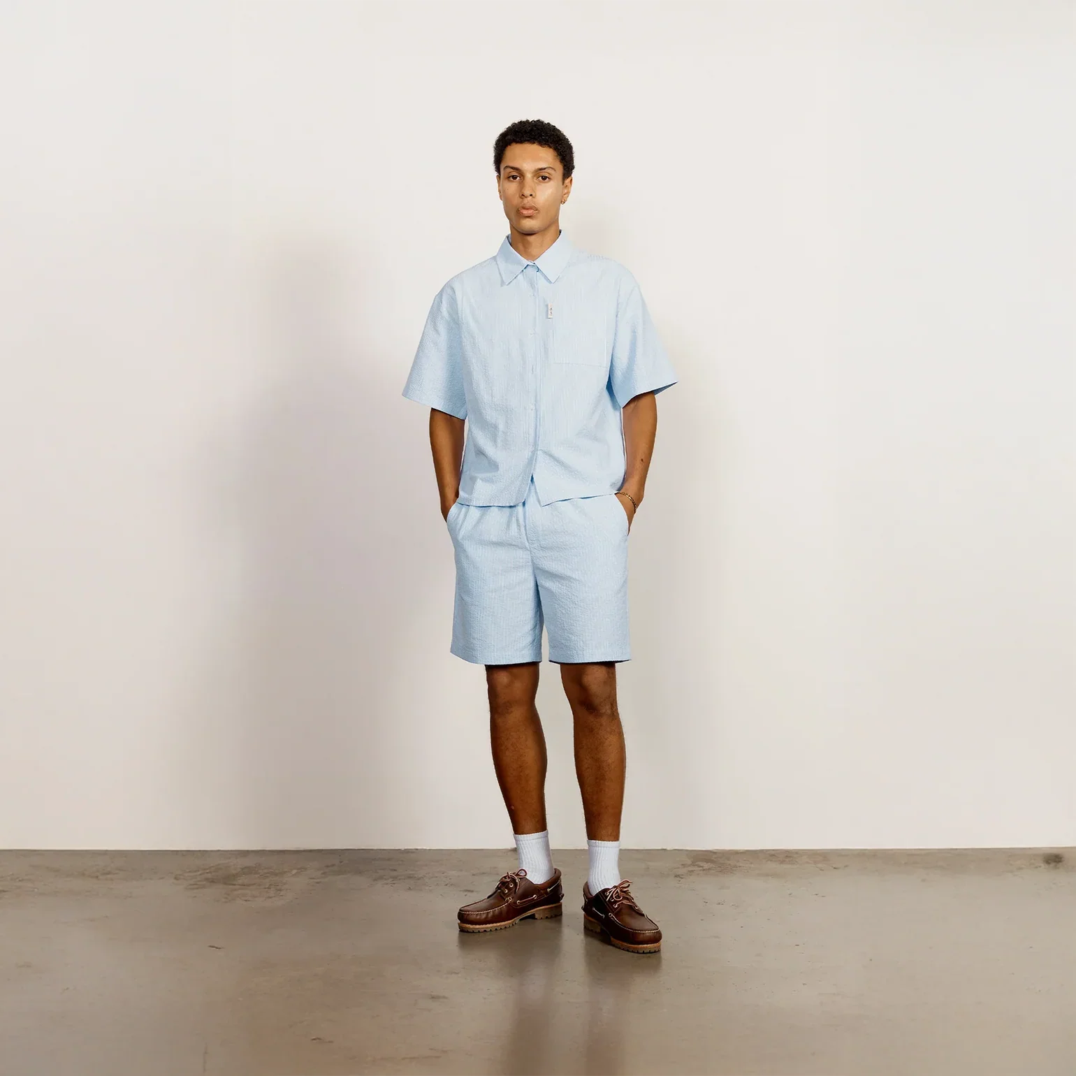 SEERSUCKER BOX FIT SHORT