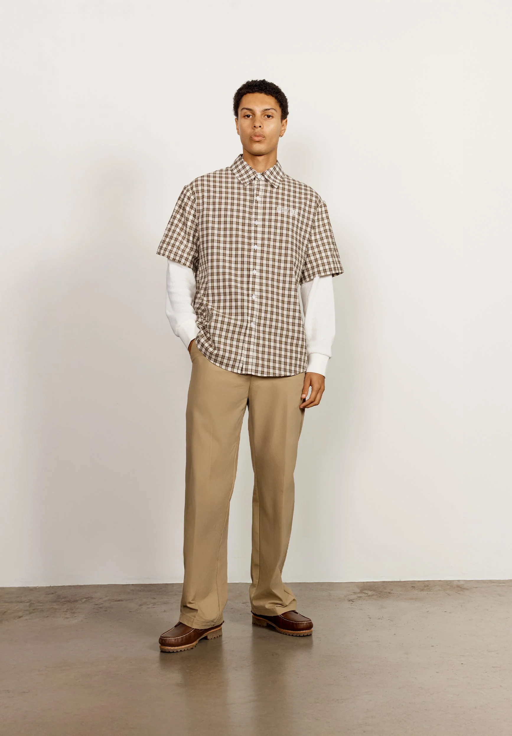 DOUBLE LAYERED BUTTON DOWN