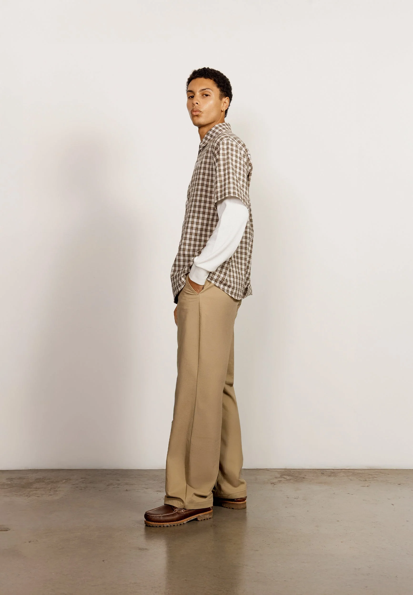 DOUBLE LAYERED BUTTON DOWN