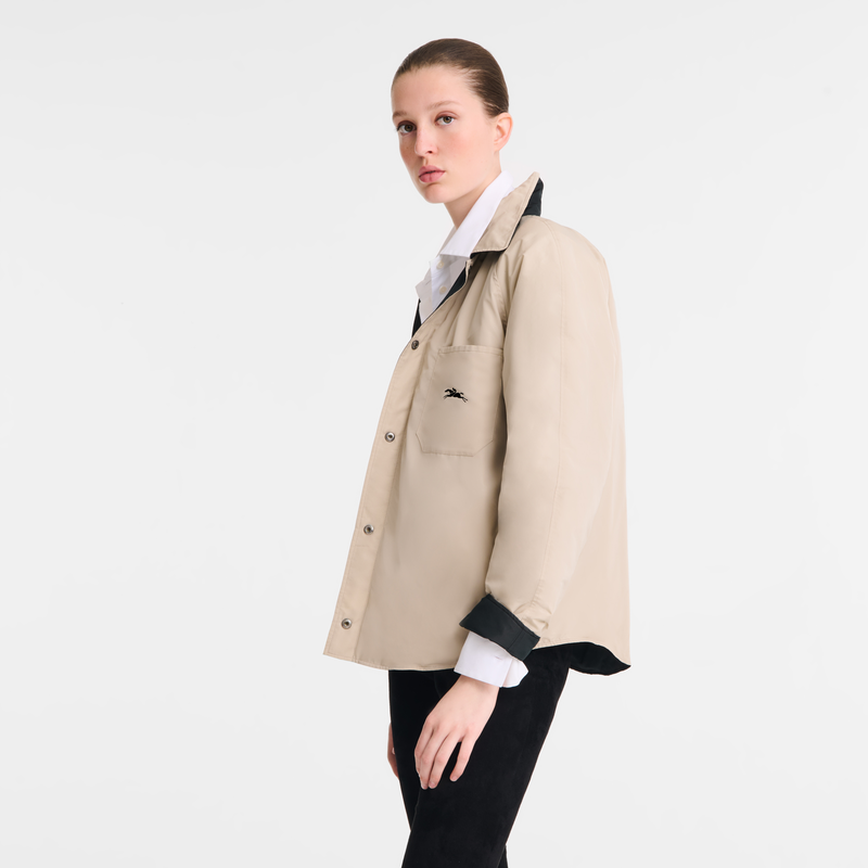 Padded blouson Black/Paper - Technical taffeta