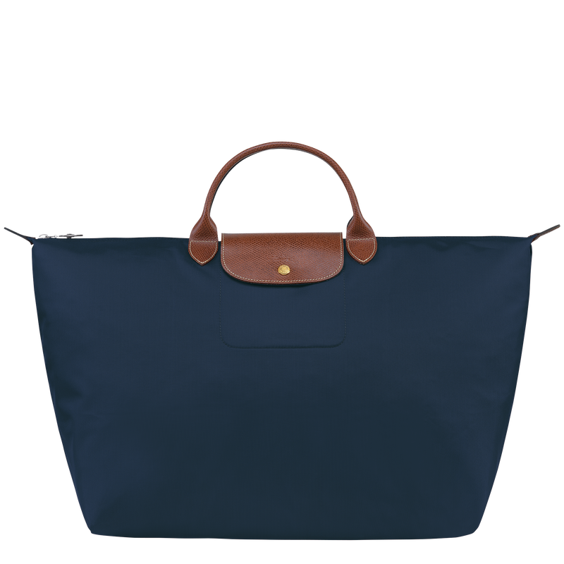 Le Pliage Original L Travel bag Navy - Recycled canvas
