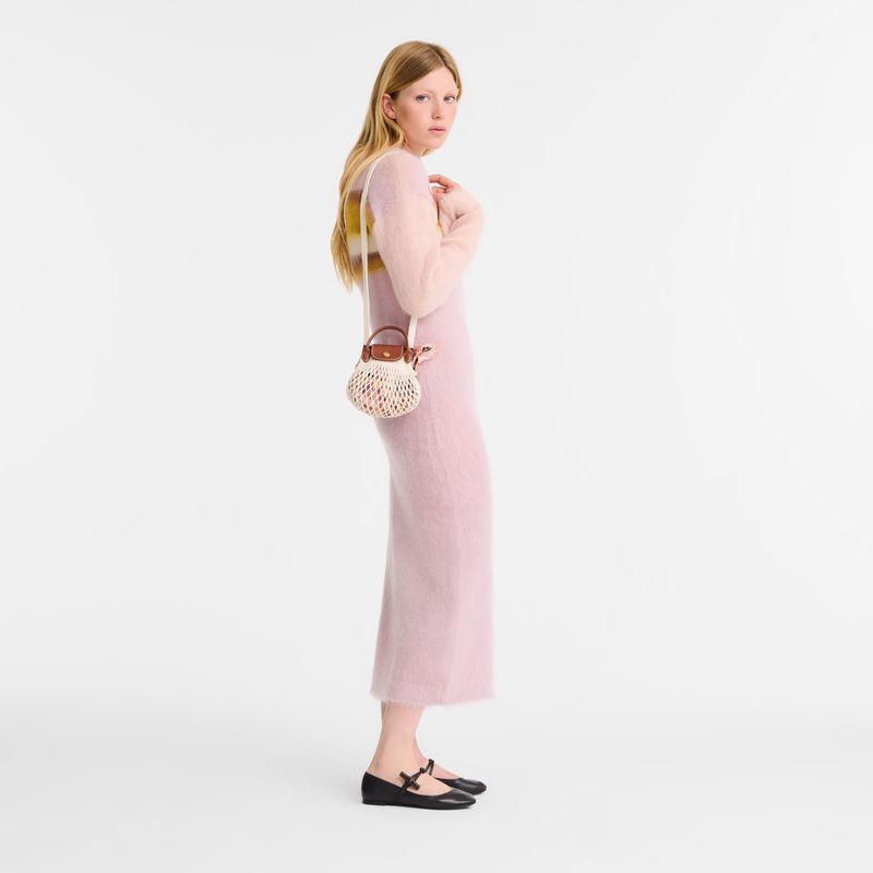 Le Pliage Filet XS Mesh bag Ecru - Canvas