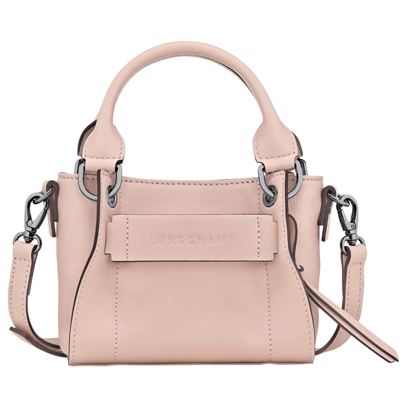 Longchamp 3D XS Handbag Petal Pink - Leather