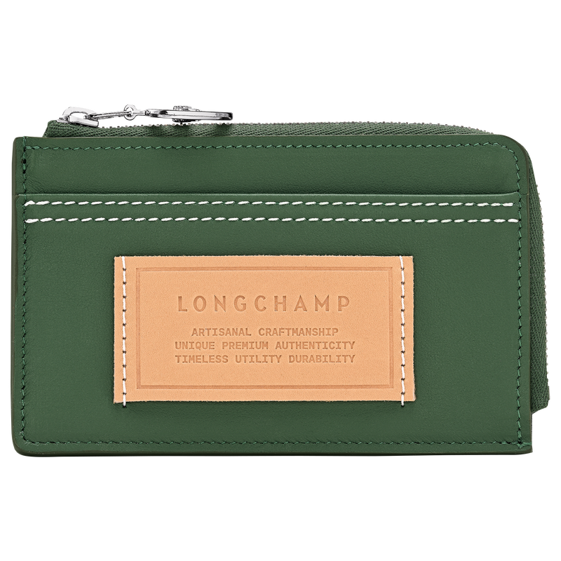 Le Pliage Xtra Card holder British Green - Leather