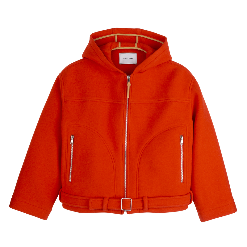 Jacket Red - Wool broadcloth