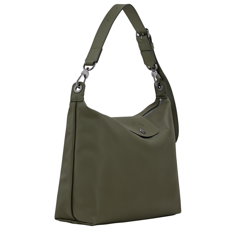 Le Pliage Xtra M Hobo bag Fir - Leather