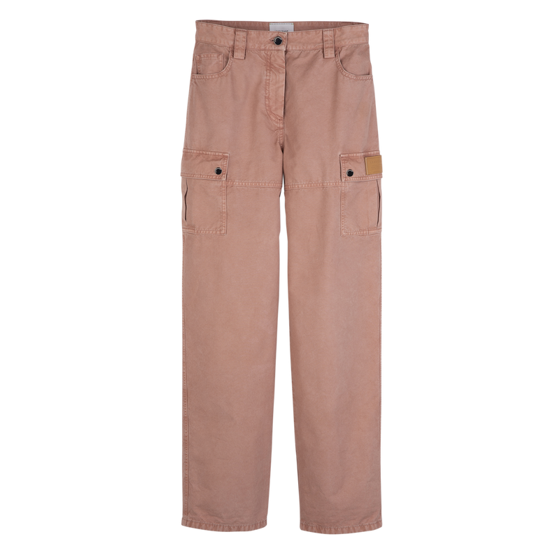 Trousers Pink Tea - Overdyed cotton