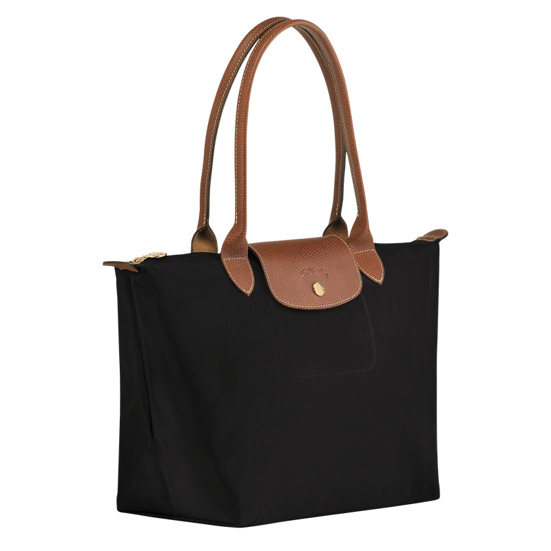 Le Pliage Original M Tote bag Black - Recycled canvas