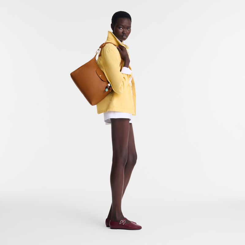 Le Pliage Xtra M Hobo bag Cashew - Leather