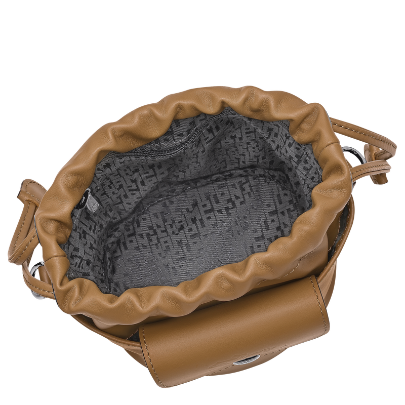 Le Pliage Xtra XS Bucket bag Tobacco - Leather