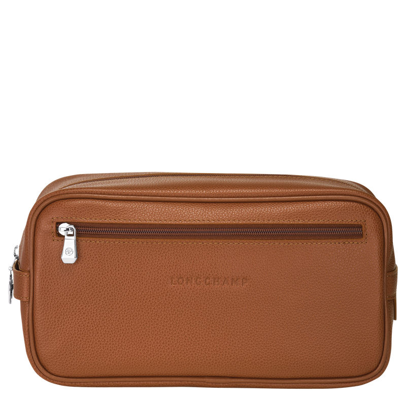 Le Foulonné Toiletry case Caramel - Leather