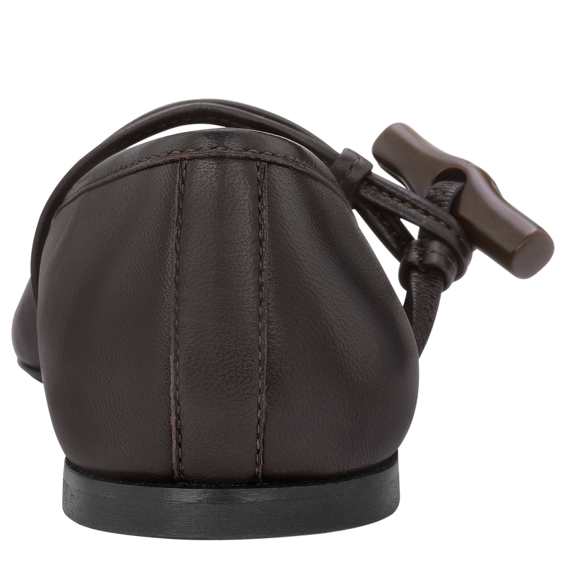 Roseau Ballerinas Ebony - Leather