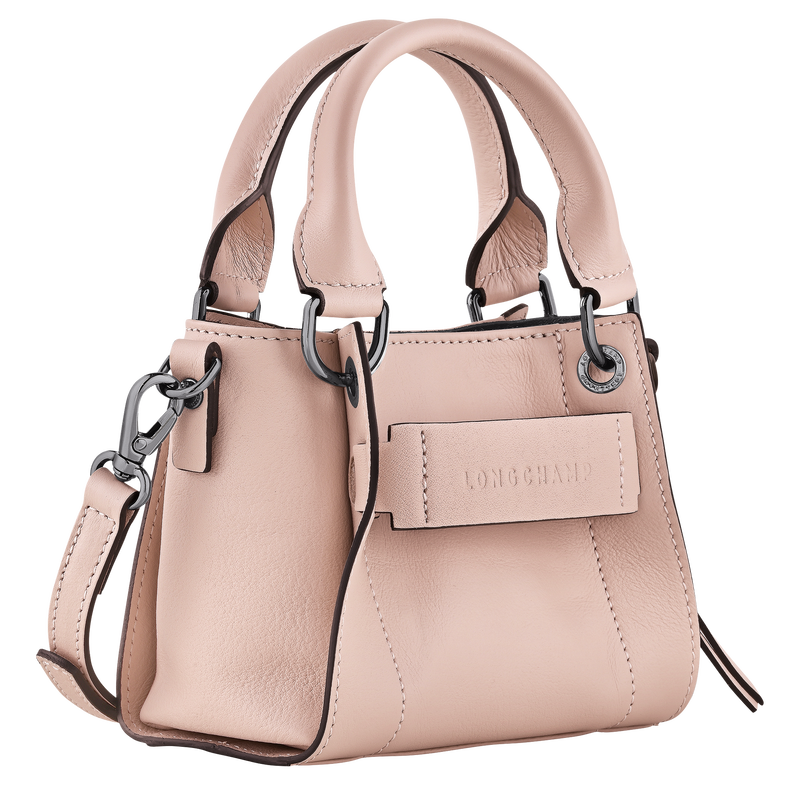 Longchamp 3D XS Handbag Petal Pink - Leather