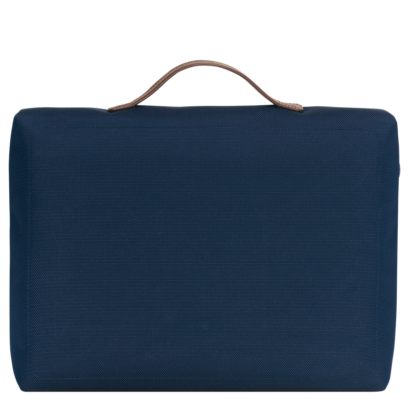 Boxford S Briefcase Blue - Recycled canvas