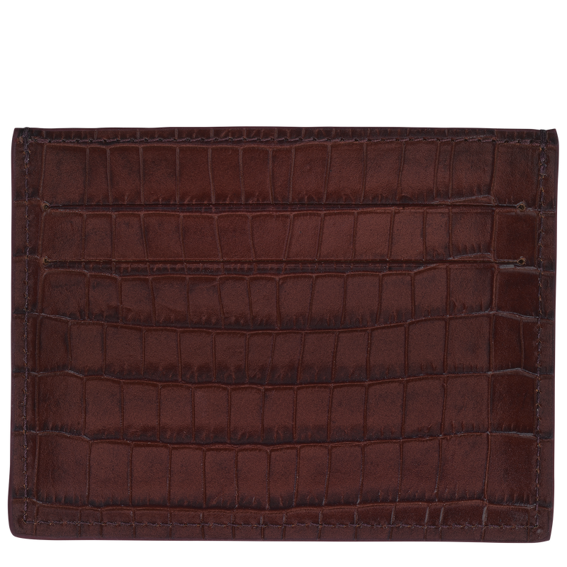 Longchamp Pocket Card holder Mocha - Leather