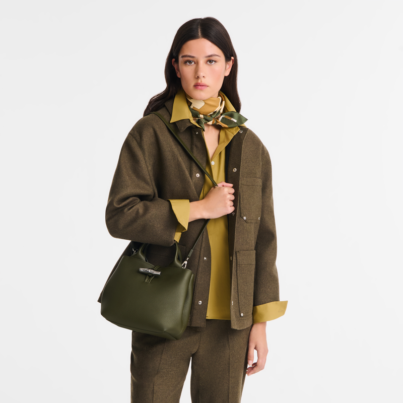 Le Roseau S Handbag Fir - Leather