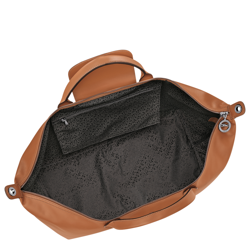 Le Pliage Xtra L Travel bag Cashew - Leather