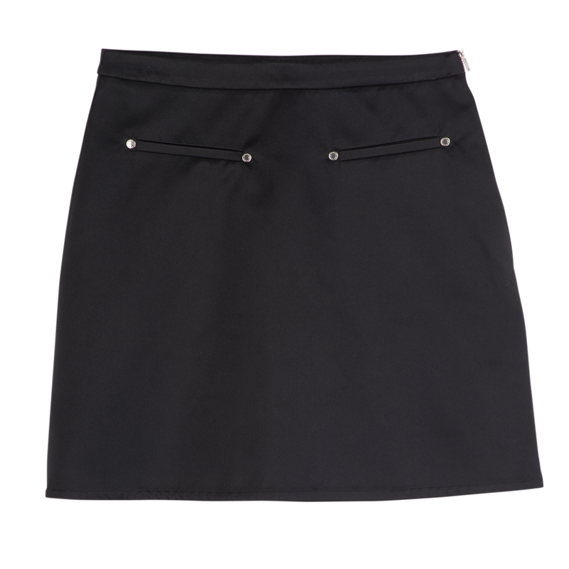 Skirt Black - Techno satin