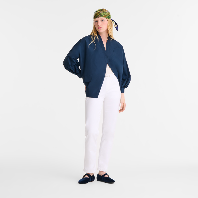 Trousers White - Gabardine