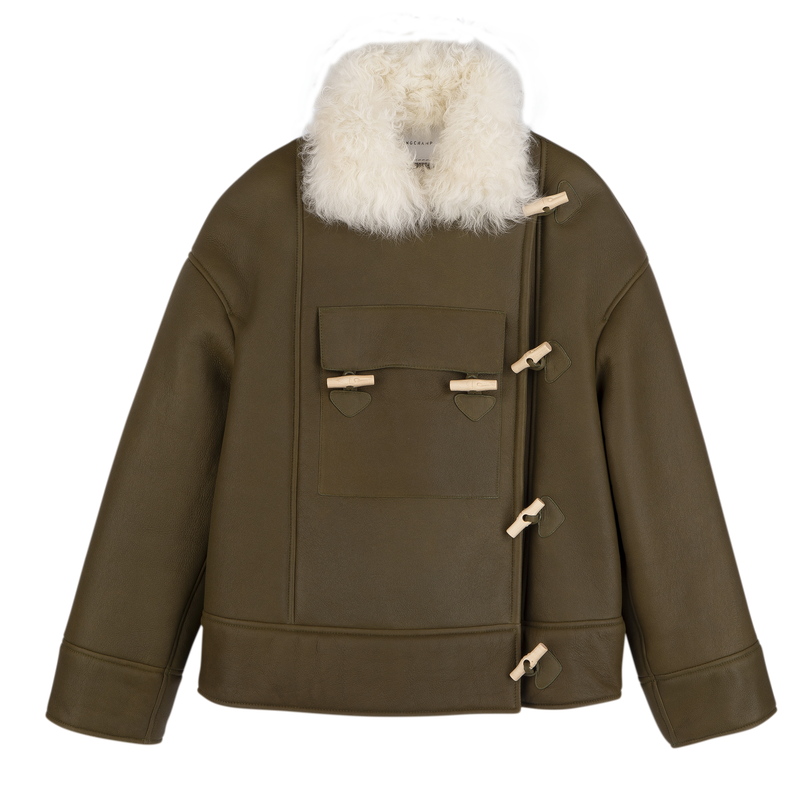 Coat Olive - Leather