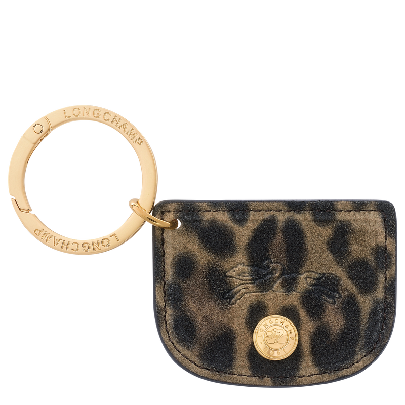 Épure Key ring Khaki - Leather