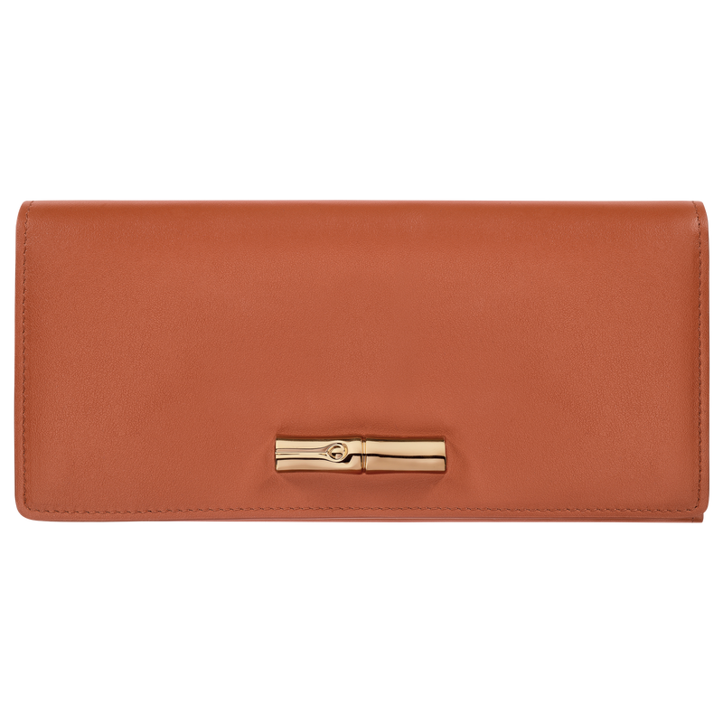 Le Roseau Long continental wallet Bark - Leather