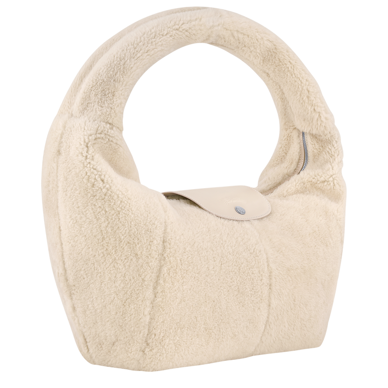 Le Pliage Xtra L Hobo bag Ecru - Leather