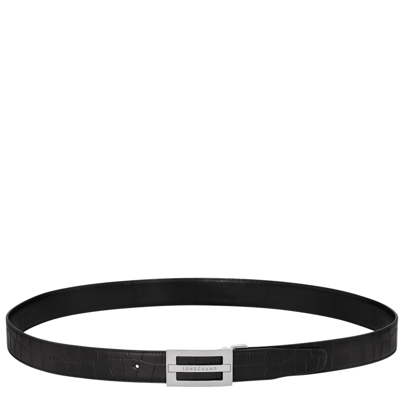 Delta Box Men's belt Black - Leather