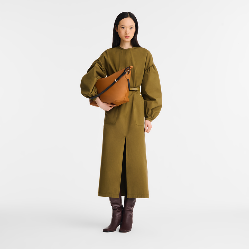 Le Slouchy M Hobo bag Cashew - Leather