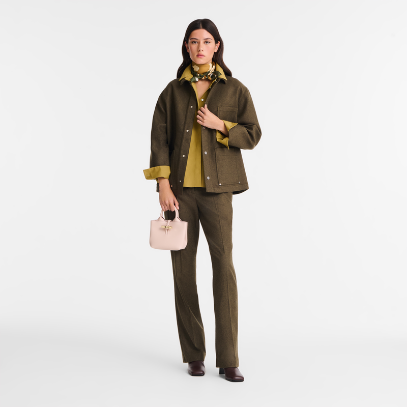 Le Roseau XS Handbag Petal Pink - Leather