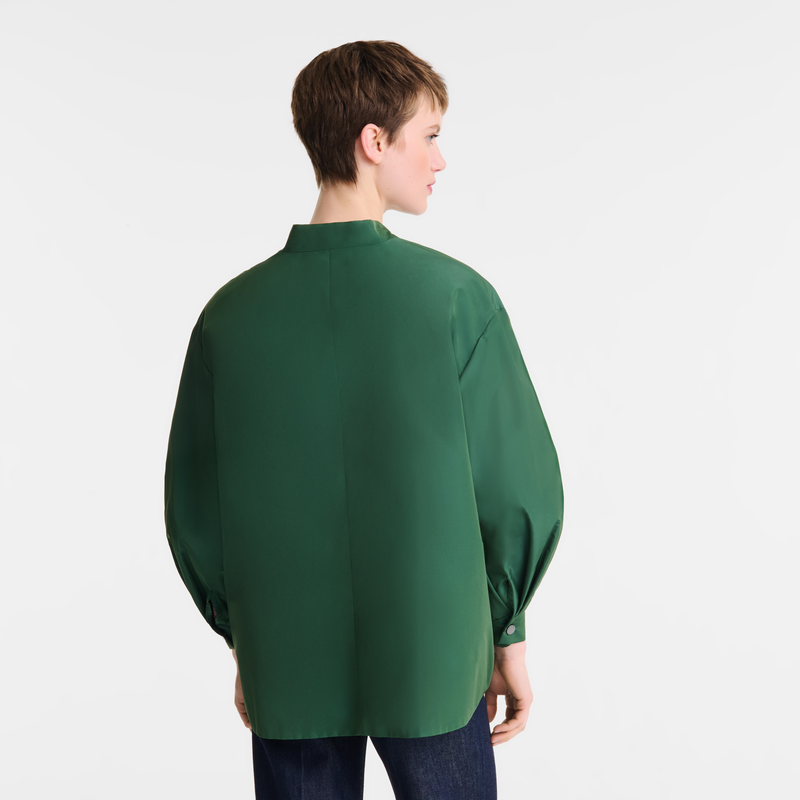 Kimono jacket British Green - Technical taffeta