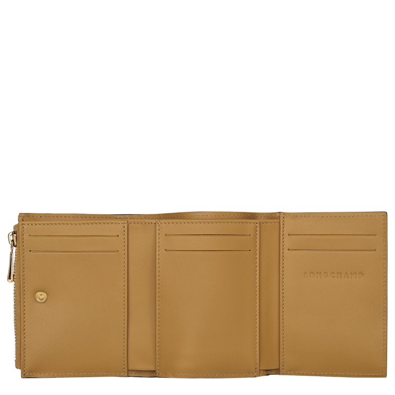 Épure Compact wallet Nutmeg - Leather