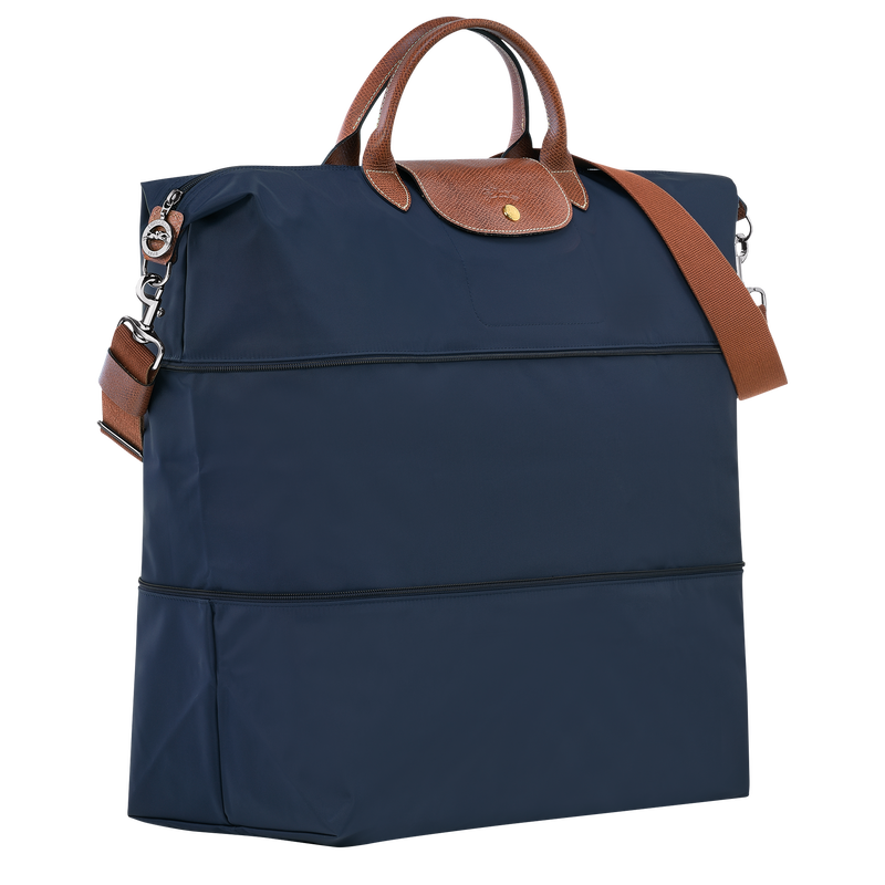 Le Pliage Original Travel bag expandable Navy - Recycled canvas