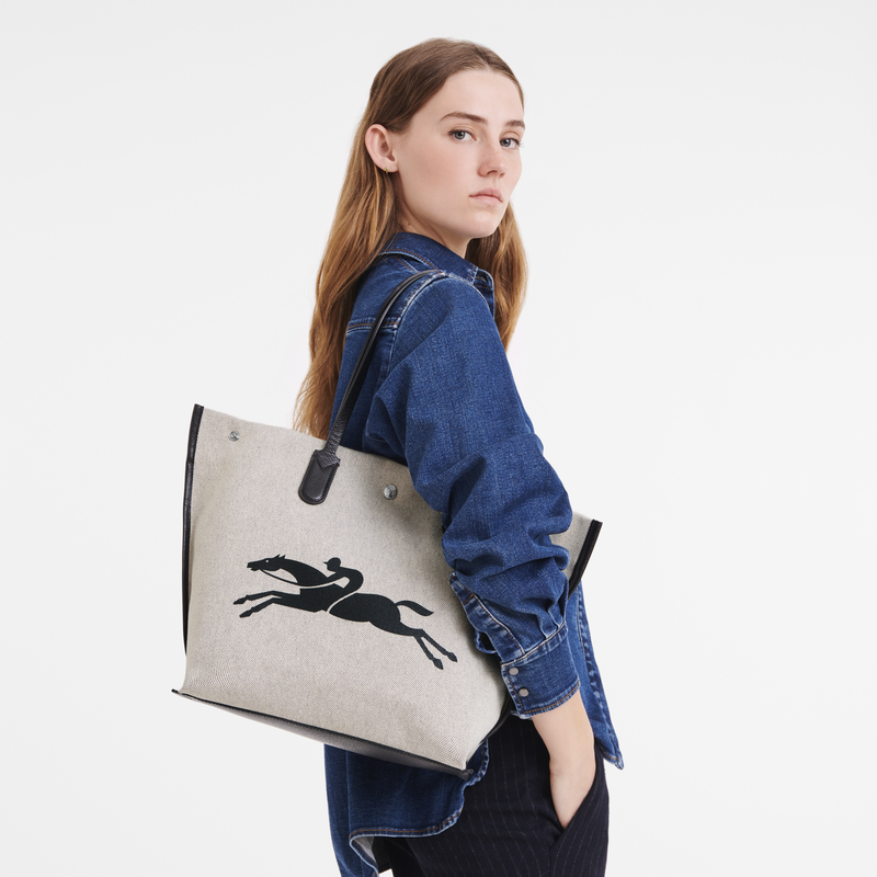 Essential L Tote bag Ecru - Canvas