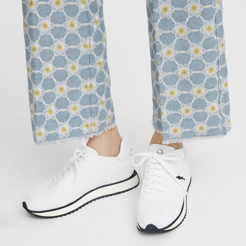 Le Pliage Collection Sneakers Ecru - Leather