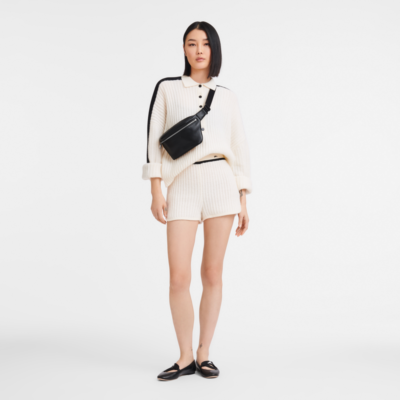 Le Foulonné M Belt bag Black - Leather