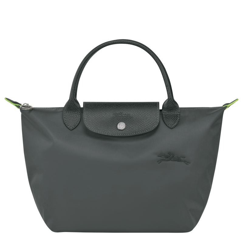 Le Pliage Green S Handbag Graphite - Recycled canvas