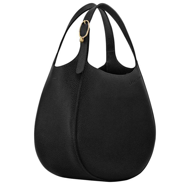 Le Foulonné S Handbag Black - Leather