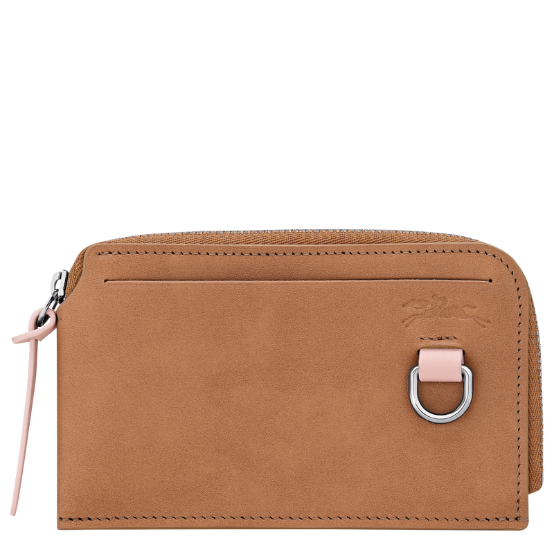 Longchamp Pocket Card holder Natural - Leather