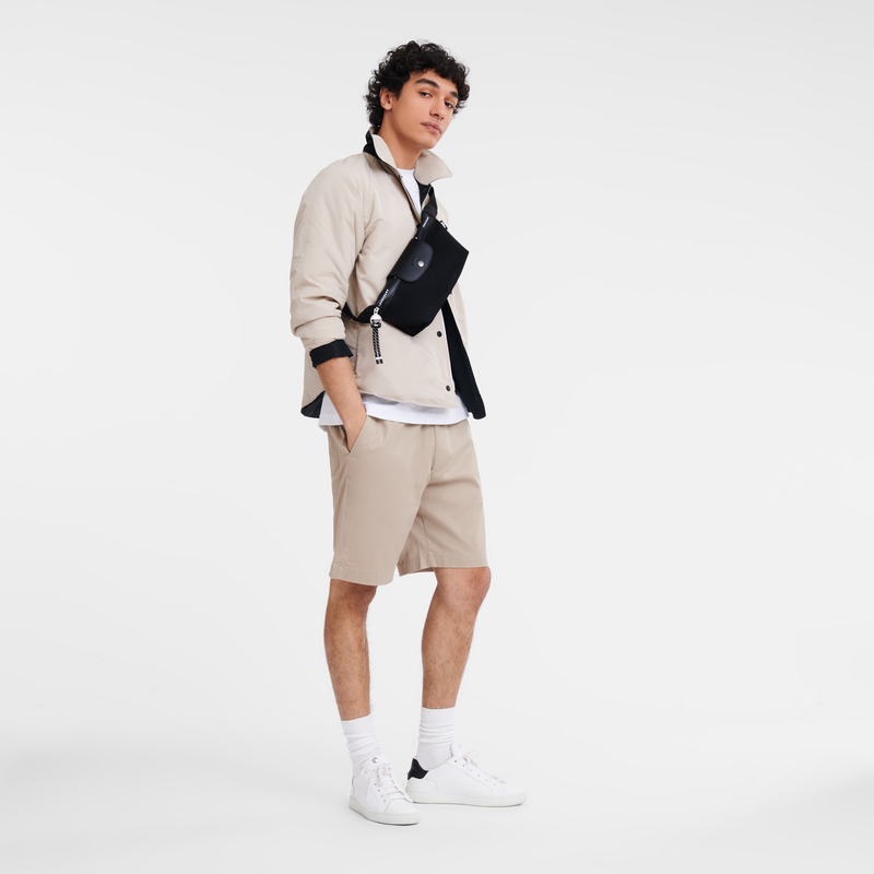 Le Pliage Collection M Belt bag Black - Canvas