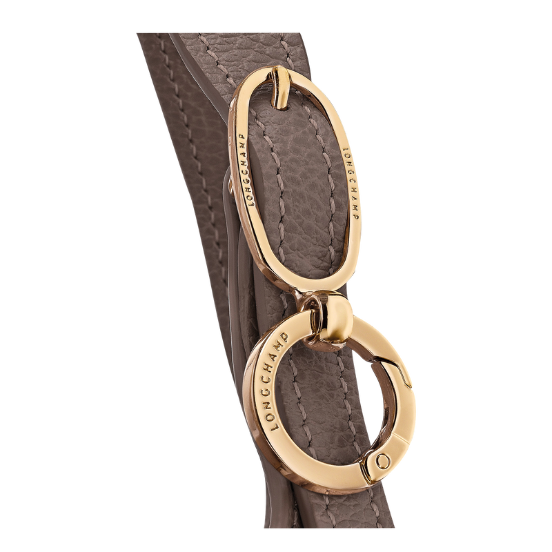 Le Foulonné S Handbag Taupe - Leather