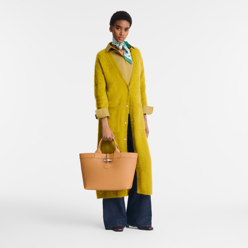 Le Roseau L Tote bag Vegetal - Leather