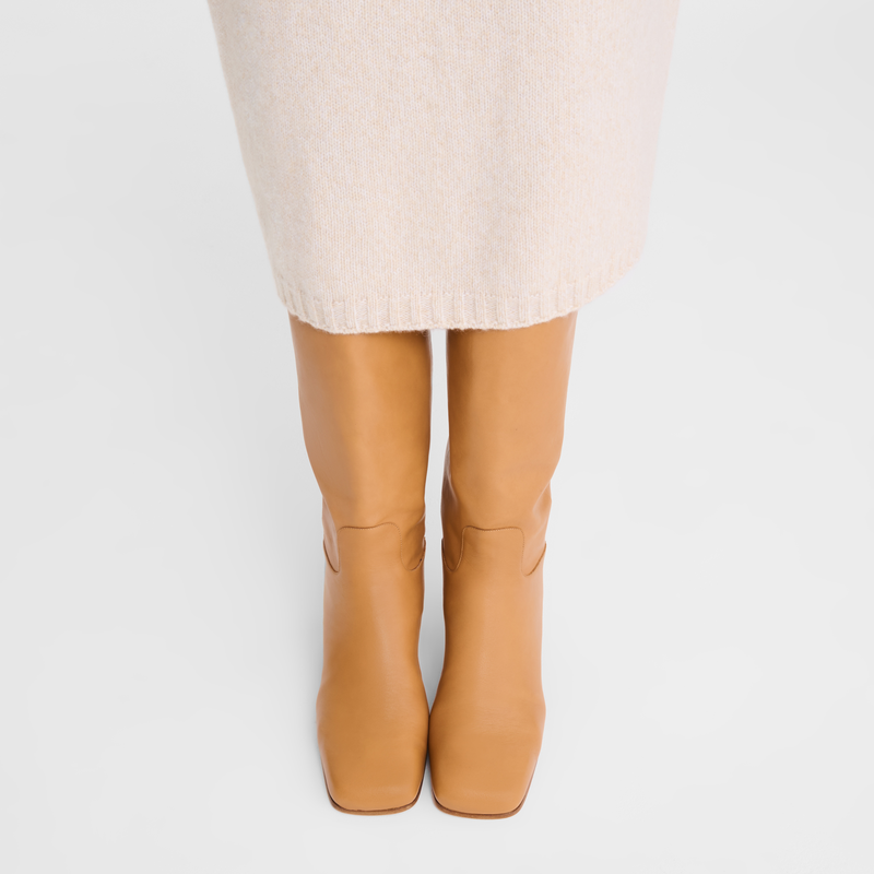 La Cavalière Heel boots Natural - Leather