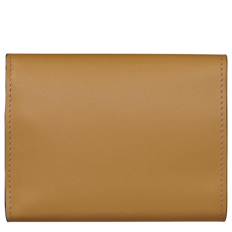 Épure Compact wallet Nutmeg - Leather