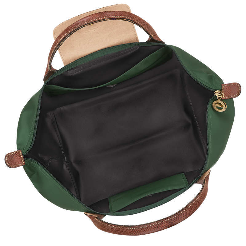 Le Pliage Original M Handbag British Green - Recycled canvas