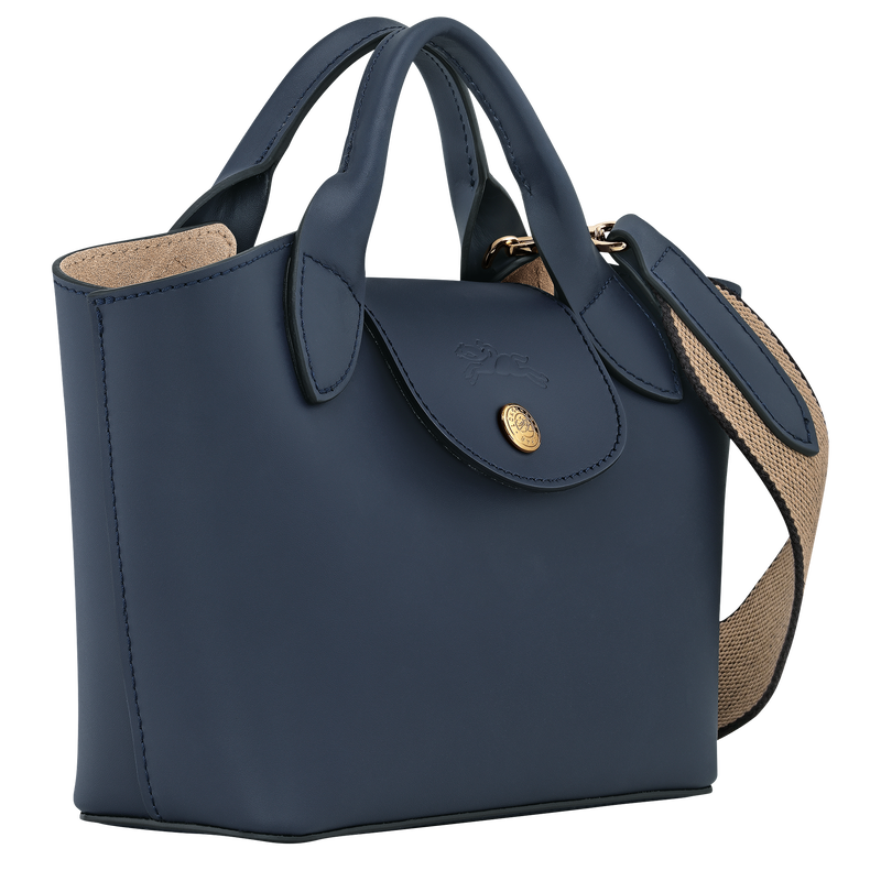 Épure XS Tote bag Navy - Leather